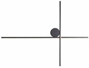 Vägglampa Max Light ARNE W0369 LED 10W 650lm 3000K svart IP44, två profiler 60 x 45 cm small 1