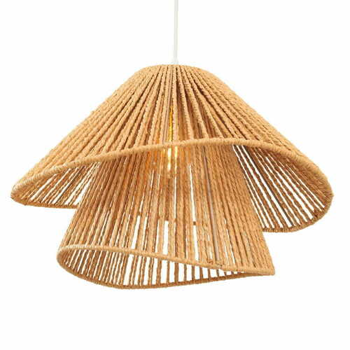 Kontrollera Pendant Light Max Light Amalfi P0578 White 45 cm Woven Paper