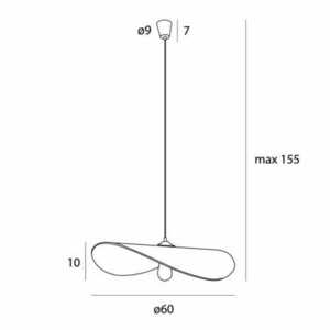 Pendant Light Max Light NAP P0581 White 60 cm Wheat Straw small 4