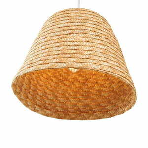 Pendant Light Max Light POT P0582 White 30 cm Wheat Straw small 2