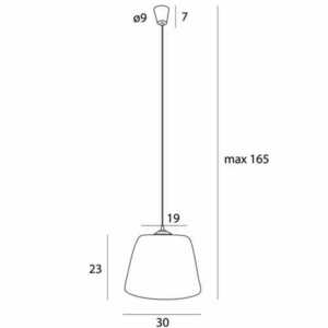 Pendant Light Max Light POT P0582 White 30 cm Wheat Straw small 3