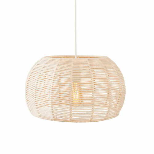 Kontrollera Pendant Light Max Light Praslin P0583 White Cotton 39 cm