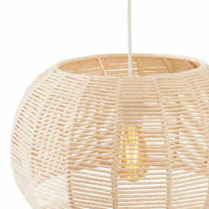 Pendant Light Max Light Praslin P0583 White Cotton 39 cm small 3