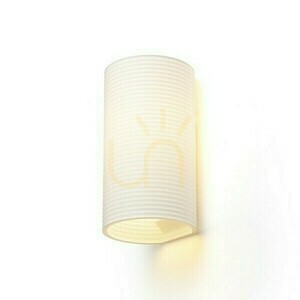 Vägglampa Callum Rr4 250 väggmonterad vit Eco Pla 230 V Led E27 15 W. small 1
