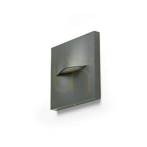 Kontrollera BOBO SQ vägglampa för utomhusbruk, antracit, LED 3 W, 3000 K, IP65