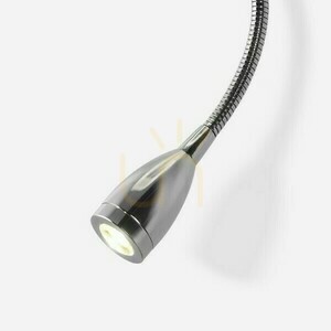 Rendl PERTH R13661 E14-vägglampa med textilskärm och LED-läslampa, beige/vit/krom small 2