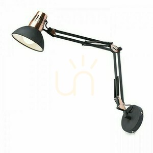 Vägglampa Ante Svart Koppar 230 V Led E27 15 W. small 2
