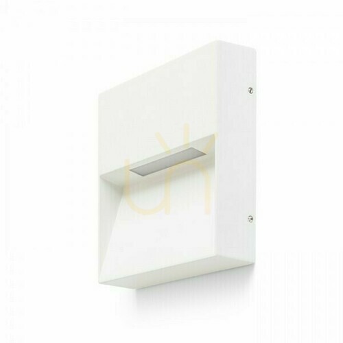 Kontrollera Rendl AQILA SQ vit utomhusvägglampa LED 6 W 3000 K IP54
