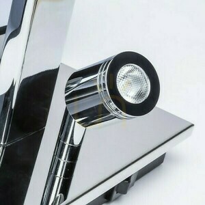 Rendl PLAZA vägglampa med LED-läslampa, vit/krom, E27 + 3 W LED, R11982 small 3