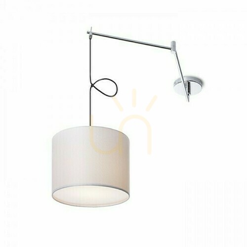 Kontrollera Vägglampa Broadway Pendel med vridbar vit krom 230 V Led E27 15 W.