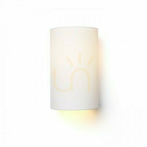 Kontrollera Vägglampa Ron W 15/25 vägg Polycotton Vit/Vit Pcv 230 V Led E27 15