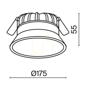 OKNO infälld takarmatur DL055-24W4K-W IP44 Maytoni small 7