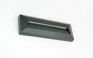 Utomhusvägglampa SU-MA LED 3W mörk ask 2502C DG small 2