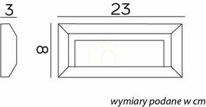 Utomhusvägglampa SU-MA LED 3W mörk ask 2502C DG small 3