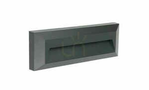 Utomhusvägglampa SU-MA LED 3W mörk ask 2502C DG small 0
