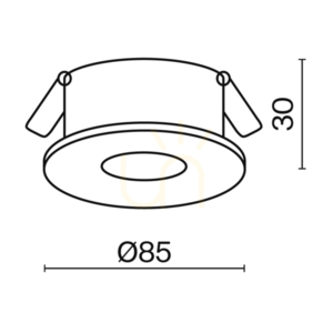 SLIM infälld takarmatur DL027-2-01W Maytoni small 8
