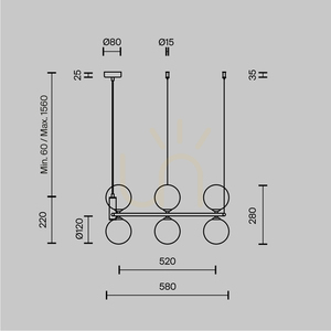 RING taklampa MOD013PL-06B Maytoni small 8
