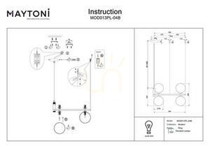 RING taklampa MOD013PL-04B Maytoni small 7