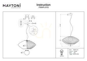 PLEC P364PL-01G taklampa Maytoni small 3