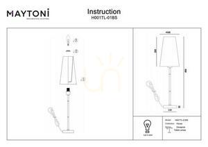 ZARAGOZA bordslampa H001TL-01BS Maytoni small 3