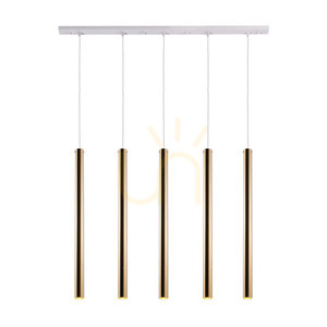 Pendellampa Antigo Akadi 5 polerad mässing/vit LED MR11 8888 small 0
