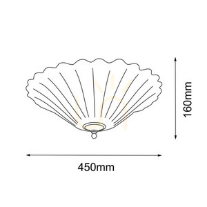 Plafond Antigo Bacelo 45 mässing/silver 3-ljus E27 8159 small 1