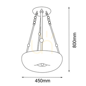 Pendellampa Antigo Button 45 polerad mässing 8176 small 1