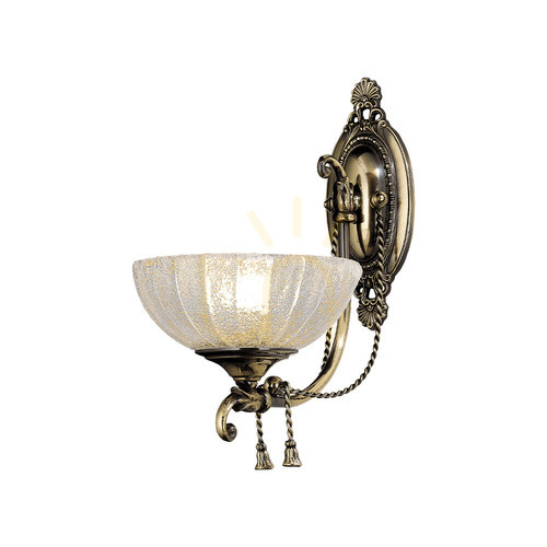 Kontrollera Vägglampa Antigo Granada patina blank glas mässing 40 cm 8307