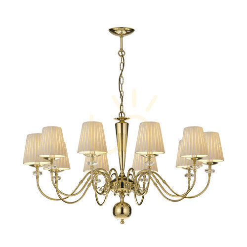Kontrollera Pendellampa Antigo Lilosa 10 polerad mässing 97 cm 8683