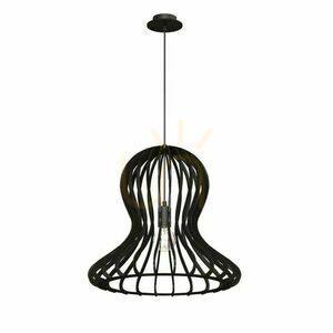 Pendellampa Antigo Octo svart plywood 44 cm E27 5020 small 0