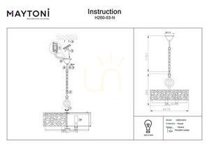 VENERA pendellampa H260-03-N Maytoni small 4