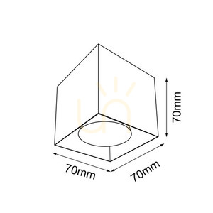 Plafond Antigo Cage Mini svart stål GU10 7 cm 1074 small 1