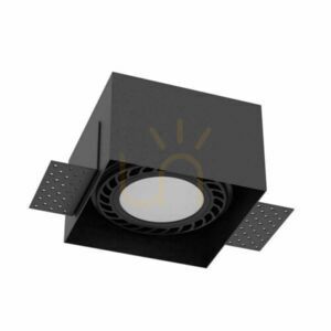 Infälld lampa Antigo Cage 3268 svart stål LED ES111 12x12 cm small 0