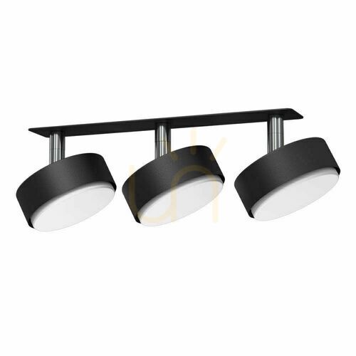 Kontrollera Inbyggd spotlight Antigo Drop 3 svart stål LED GX53 3262