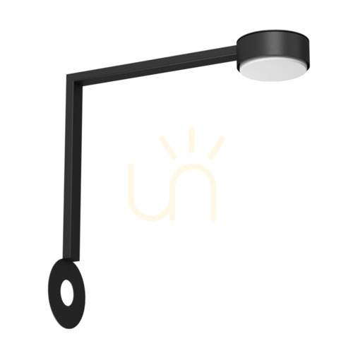 Kontrollera Vägg-tak-vinkel Antigo Drop Line 1049 svart stål 30x30 cm GX53