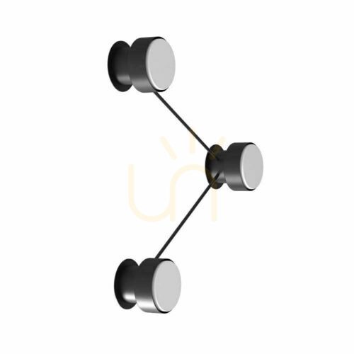 Kontrollera Vägglampa Antigo Etna 3 svart stål GX53 LED 1023