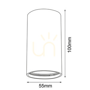 Plafond Antigo Point 55 vit GU10 100 mm 1253 small 1
