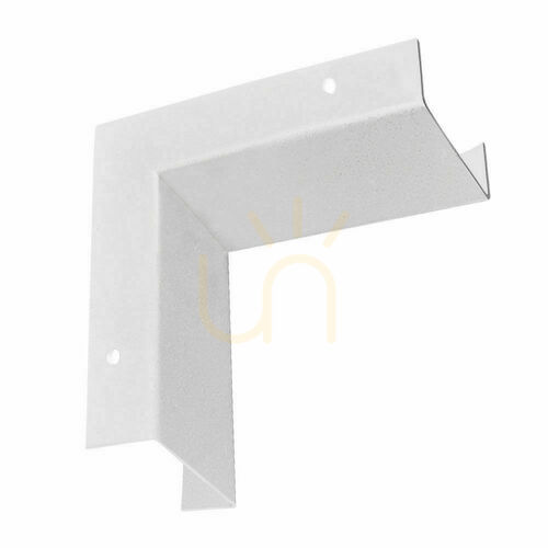 Kontrollera Hörnkoppling Antigo Line Move vägg/tak vit stål 10x10 cm 1069