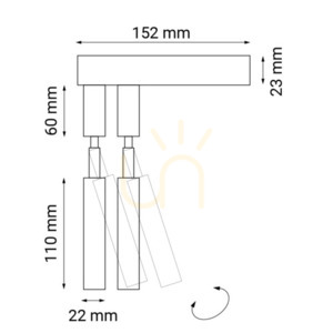 Vägglampa Antigo Alha E 2 svart stål G9 9014 small 1