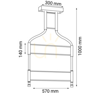 Pendellampa Antigo Alha S 2 svart LED 57 cm 4000K 9058 small 1