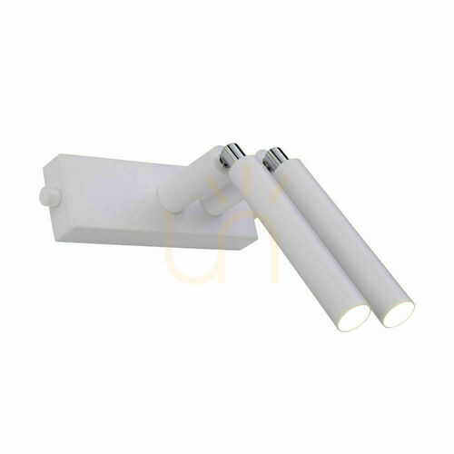 Kontrollera Vägglampa Antigo Alha E 2 vit stål G9 9339