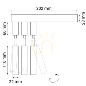 Vägglampa Antigo Alha E 3 vit stål G9 LED 9348 small 1