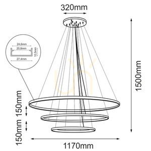 Pendellampa Antigo Agari Multi 3 svart 117 cm LED 4000K 6 ljuspunkter 5431 small 1
