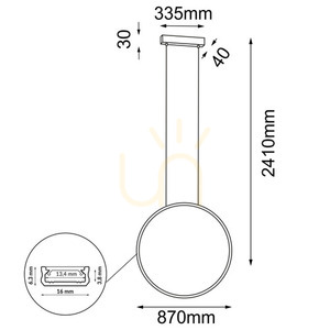 Pendellampa Antigo Agaro svart LED 87 cm 5312 small 1