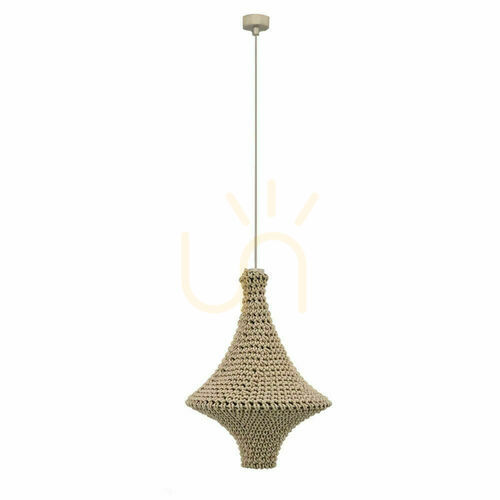 Kontrollera Pendellampa Antigo Alda beige 30 cm E27 5117