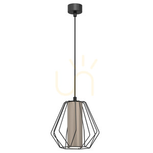 Pendellampa Antigo Alkaza svart/platina stål 19,3 cm GU10 LED 5023 small 0