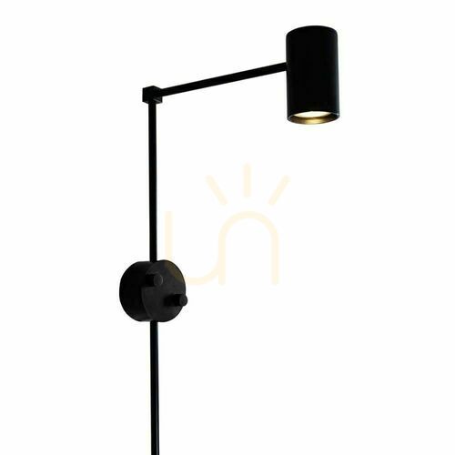 Kontrollera Vägglampa Antigo Dakata K svart LED MR11 4490