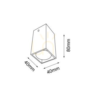 Plafond Antigo Doha svart stål 80 mm LED MR11 1095 small 1