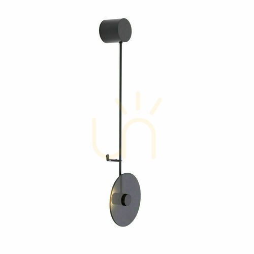 Kontrollera Vägglampa Antigo Furano svart LED MR11 68 cm 4036