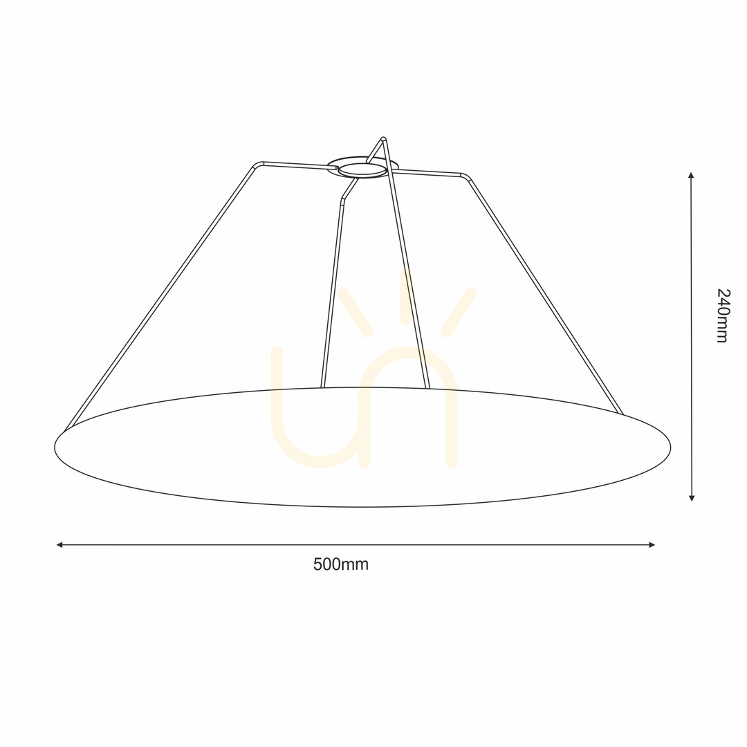 Utsikt Lampskärm Antigo Gandra vit genomskinlig 50x50 cm 5055 Lampskärm Antigo Gandra vit genomskinlig 50x50 cm 5055